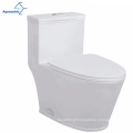 Aquacúbico Sanitary Ware WC Banheiro de banheiro montou o piso de duas peças de duas peças Siphon Flushing Dual-Flush-Flush alongado